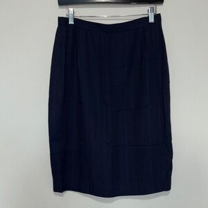 Chic Navy Pinstripe Suit